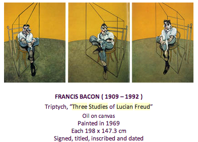 Three Studies of Lucian Freud