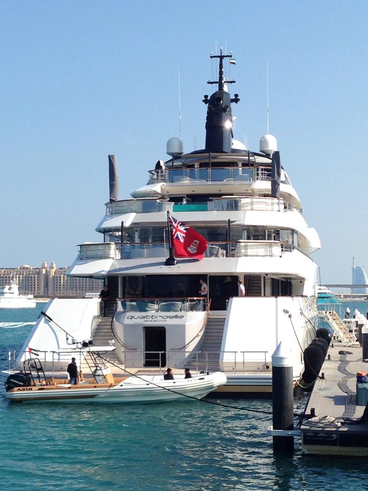 88 Meter Super Yacht Quattroelle Now Owned By Sheikh Maktoum S Family Relocated To International Marine Club Dubai Uae Agent4stars Com