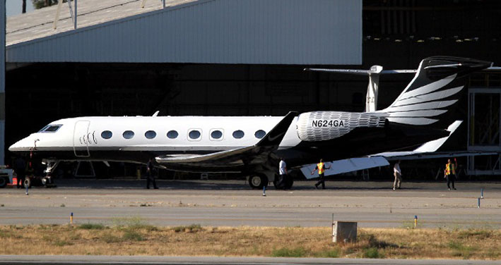 Gulfstream G650 jet owned by  Nike