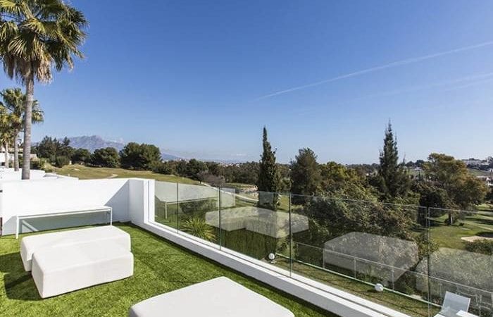 RENTED Benahavis modern villa with Golf and sea views, gated community