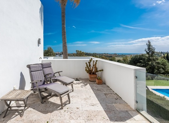 SOLD -Atalaya Golf modern villa in Gated community with Seaviews