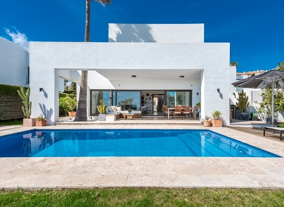 SOLD -Atalaya Golf modern villa in Gated community with Seaviews