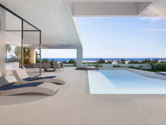 New Golden Mile modern offplan villas with sea views from 1200.000 euros