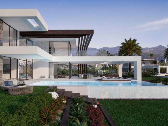 New Golden Mile modern offplan villas with sea views from 1200.000 euros