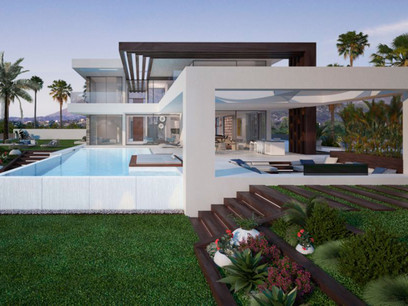 New Golden Mile modern offplan villas with sea views from 1200.000 euros