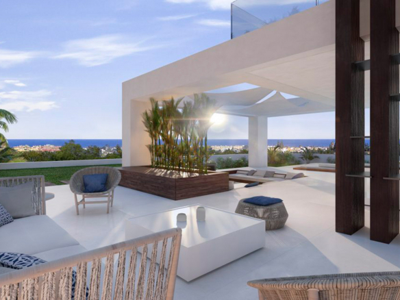 New Golden Mile modern offplan villas with sea views from 1200.000 euros