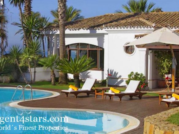 Beach Front villa for sale Golden Mile Marbella