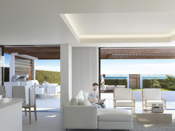 Estepona Beachfront  Villas  for sale.Ready 2021