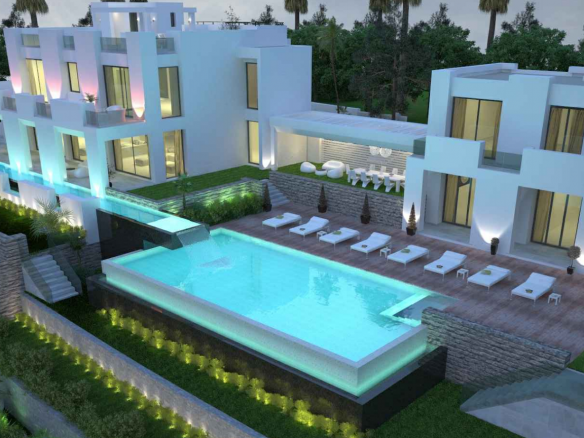 For sale- Nueva Andalucia – Modern villa  – Guest house – Gated