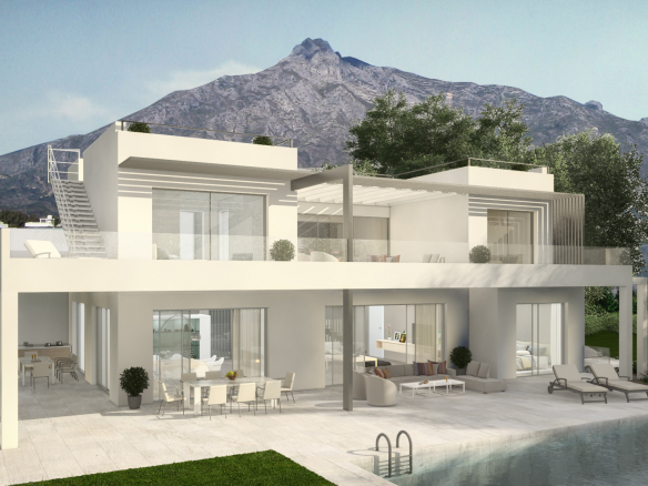 Golden Mile –  Modern villa – Sea views – Turnkey