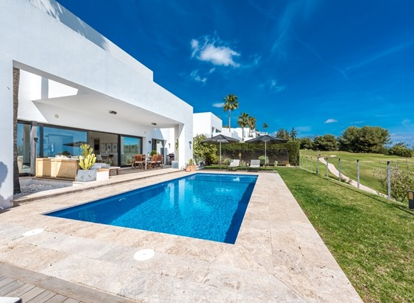 SOLD -Atalaya Golf modern villa in Gated community with Seaviews