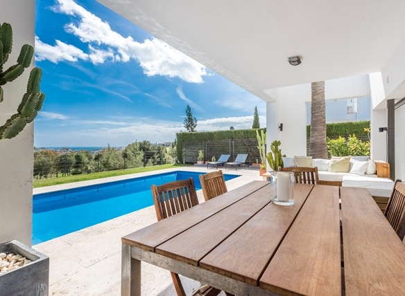 SOLD -Atalaya Golf modern villa in Gated community with Seaviews