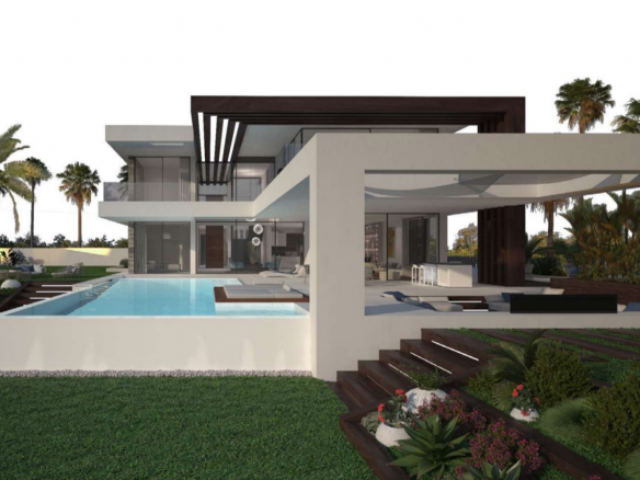 New Golden Mile modern offplan villas with sea views from 1200.000 euros