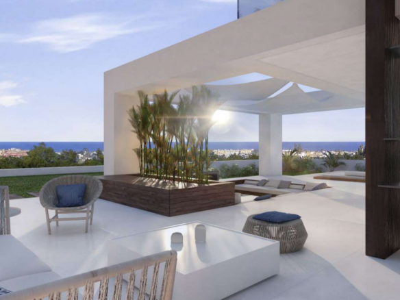 New Golden Mile modern offplan villas with sea views from 1200.000 euros