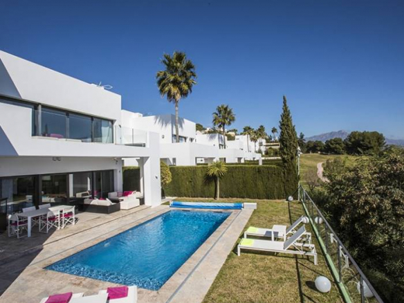 RENTED Benahavis modern villa with Golf and sea views, gated community