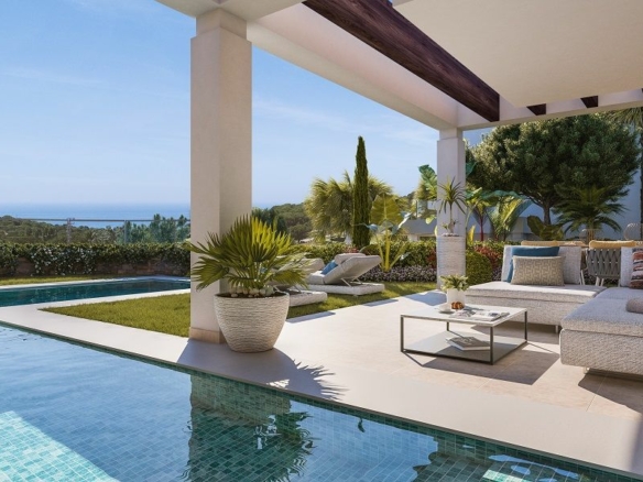 Green Hills – Marbella East – Semidetached villas with Sea views