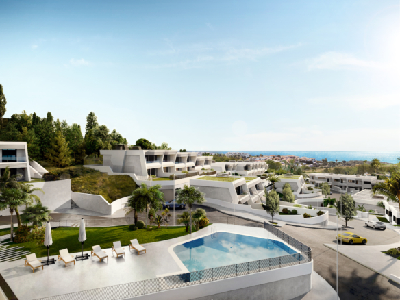Mijas Costa –  Modern development – Sea views 3/4 bedrooms