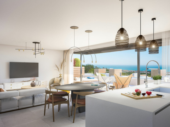 Marbella East – 2/3 Bed Apt & Penthouses -1st Line Golf