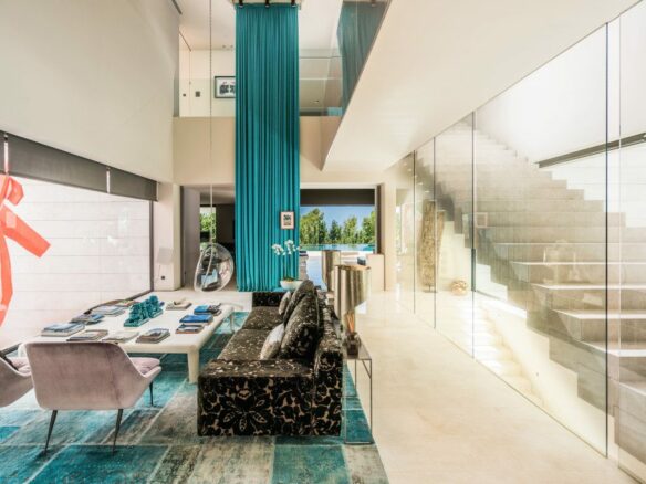 For Rent – Marbella – Modern villa – Tennis Court & Sea Views