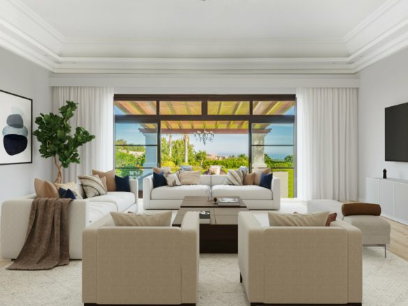 Benahavis – Villa 6bed – Gated – Sea views