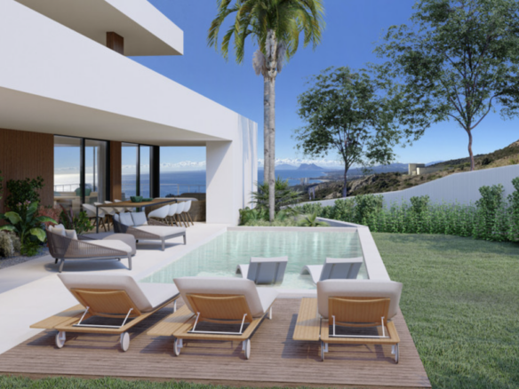 Sotogrande  – Offplan Modern villa – Panoramic  Sea Views