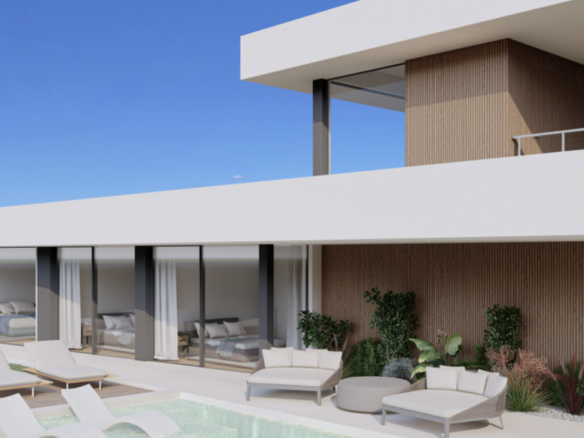 Sotogrande  – Offplan Modern villa – Panoramic  Sea Views