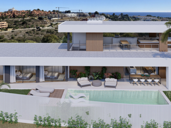 Sotogrande  – Offplan Modern villa – Panoramic  Sea Views