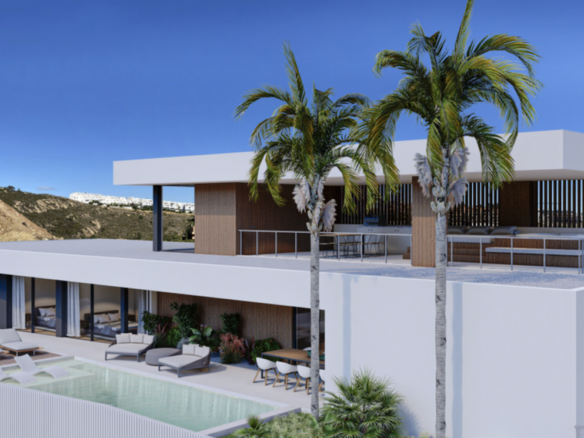 Sotogrande  – Offplan Modern villa – Panoramic  Sea Views