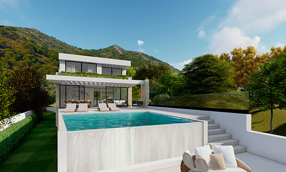 Mijas – Modern 5B Villa – Sea Views