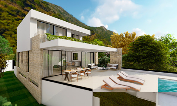 Mijas – Modern 5B Villa – Sea Views