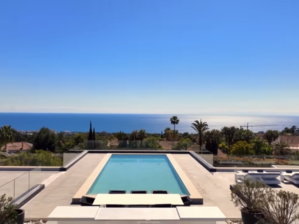 For Rent – Marbella Hillside – Modern 6 Bedroom  Mansion – Sea views