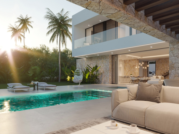 🏡✨ FOR SALE: Modern Villa on the Golden Mile – Beachside Paradise 🌊☀️