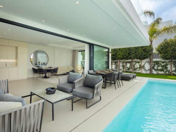 🏡✨ FOR SALE: Modern Villa on the Golden Mile – Beachside Paradise 🌊☀️