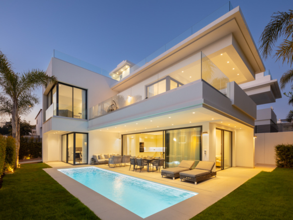 🏡✨ FOR SALE: Modern Villa on the Golden Mile – Beachside Paradise 🌊☀️