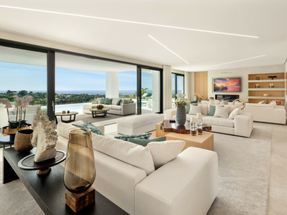 Reduced ✨ For Sale: Luxury Modern Villa in Benahavis with Stunning Sea Views ✨  🏎️ Huge Supercar Garage! 🏎️