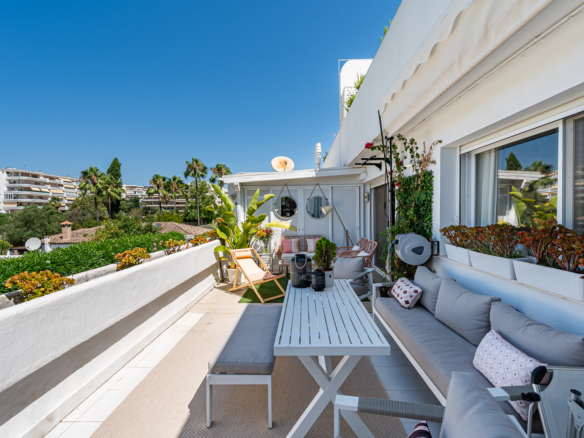 Guadalmina  – 3 B Garden Apt. – 1st Line Golf