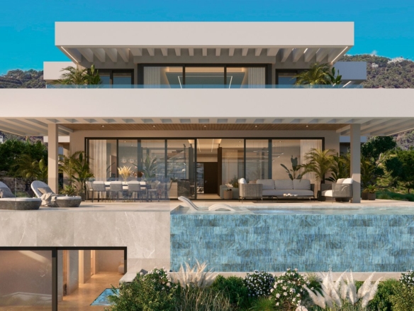 🏡 FOR SALE – El Madroñal, Benahavís ✨ 🌊 Modern Villa | Sea Views | Gated Community