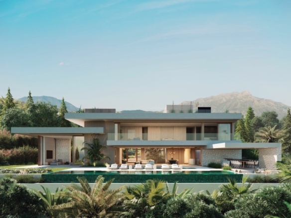 Cascada de Camoján  -7B Modern Villa  – Sea Views – Gated