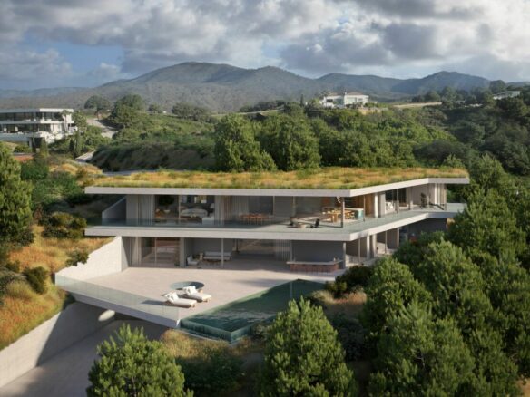 SOLD 🏡 Monte Mayor i2 – Hilltop Modern Villa with Sea Views in Gated Community Villa.Delivery time: December 2025.