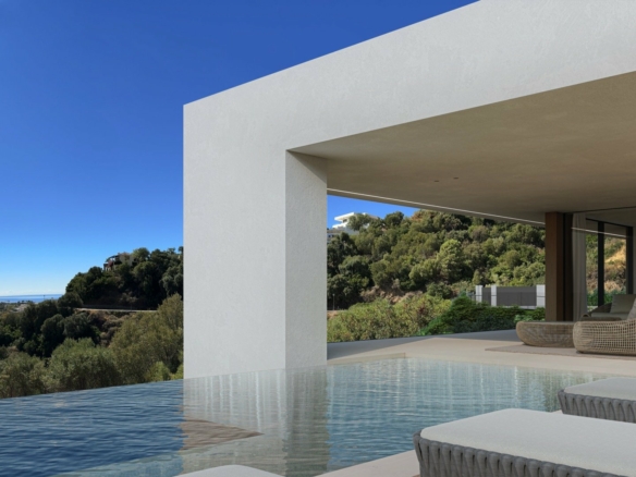 🔴 FOR SALE – MONTE MAYOR D1 – BENAHAVIS – Modern villa – Sea Views -Gated 