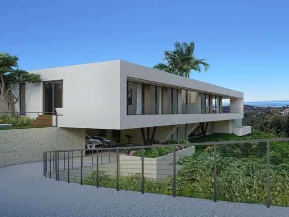 🔴 FOR SALE – MONTE MAYOR D1 – BENAHAVIS – Modern villa – Sea Views -Gated 
