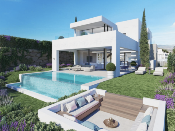 For sale – Estepona  – New Modern villas – Off plan  Investment
