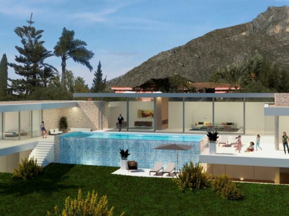For sale – Marbella Golden Mile – Large Sea view Plot with Development Potential