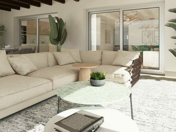 For sale: Modern off-plan development in Benahavis, nestled atop a large hilltop community with sweeping sea views, multiple pools & gated security. 🏞️🏊‍♂️