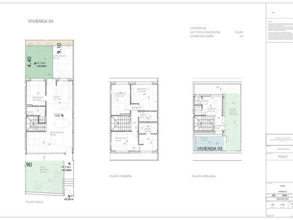 For sale – 🏡 Boutique development of 10 attached villas, a stunning plot with sea, golf & mountain views