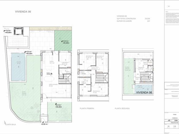 For sale – 🏡 Boutique development of 10 attached villas, a stunning plot with sea, golf & mountain views