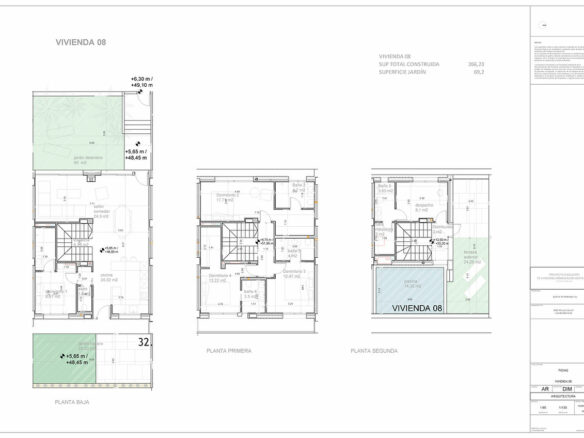 For sale – 🏡 Boutique development of 10 attached villas, a stunning plot with sea, golf & mountain views