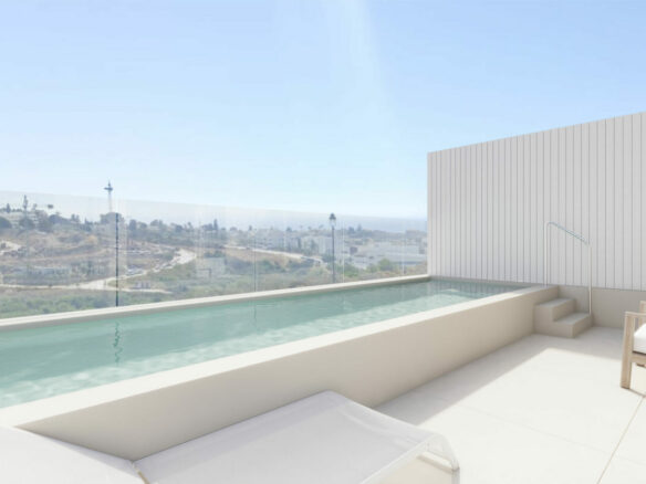 For sale – 🏡 Boutique development of 10 attached villas, a stunning plot with sea, golf & mountain views
