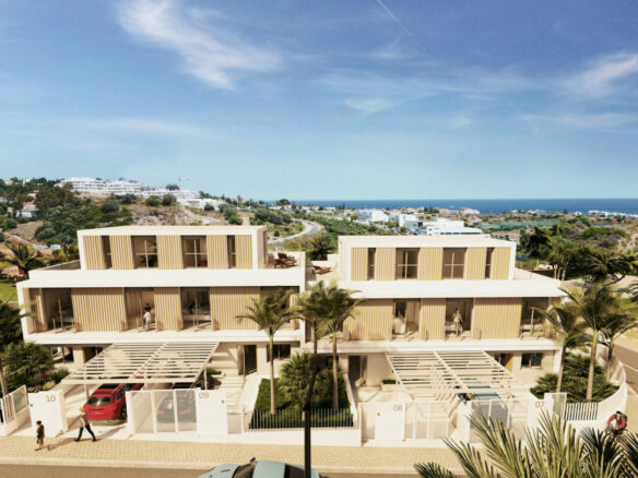 For sale – 🏡 Boutique development of 10 attached villas, a stunning plot with sea, golf & mountain views