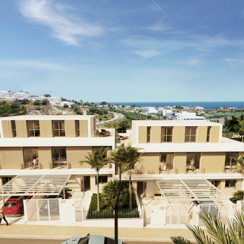 For sale – 🏡 Boutique development of 10 attached villas, a stunning plot with sea, golf & mountain views